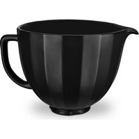KitchenAid - 5-Qt. Ceramic Bowl for Tilt-Head Stand Mixers - Black Shell - Large Front