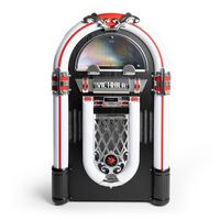 Victrola - Mayfield Full-Size Jukebox - Black - Large Front