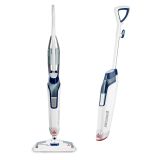 BISSELL - PowerFresh Deluxe Corded Steam Mop - Brite White/Saphire Waltz - Large Front
