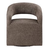 OSP Home Furnishings - Devin Swivel Chair - Charcoal - Large Front