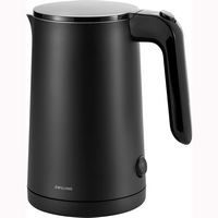 ZWILLING - Enfinigy Cool Touch 1-Liter Electric Kettle, Cordless Tea Kettle & Hot Water - Black - Large Front