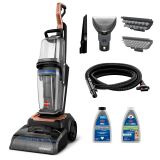 BISSELL - Revolution HydroSteam Upright Vacuum - Black / Copper Harbor - Large Front