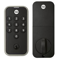 Yale - Code Keypad Deadbolt - Satin Nickel - Large Front