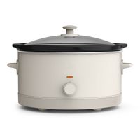 Bella - 6-qt. Manual Slow Cooker - Oatmilk - Large Front