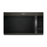 Whirlpool - 1.9 Cu. Ft. Over-the-Range Microwave with Sensor Cooking - Black Stainless Steel - Large Front