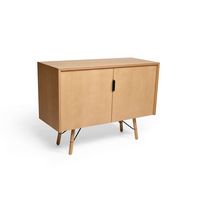 Burrow - Serif Mid Century Modern Credenza - Oak - Large Front