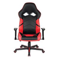 OSP Home Furnishings - Vapor Gaming Chair - Red/Black - Large Front