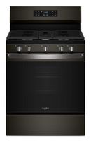 Whirlpool - 5.0 Cu. Ft. Freestanding Gas Range with Air Cooking Technology and Steam Clean - Blac... - Large Front