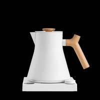 Fellow - Corvo EKG Pro Electirc Kettle - Matte White and Maple - Large Front