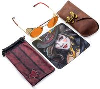 GUNNAR - Borderlands Moxxi Computer Glasses with Blue Light Reduction, Amber Max Lenses - Jackpot... - Large Front