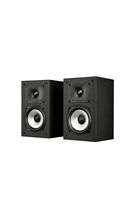 Polk Audio - Monitor XT15 Bookshelf Speaker Pair - Midnight Black - Large Front