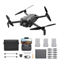 SKYROVER - X1 Fly More Combo 8K Drone with Remote Controller - Gray - Large Front