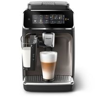 Philips - 3300 Fully Automatic Espresso and Coffee Machine with LatteGo Milk Frother, Black and C... - Large Front