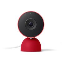 Google - Nest Cam Indoor (wired, 3rd gen) - Latest Model - 2K Video and Gemini - Berry - Large Front