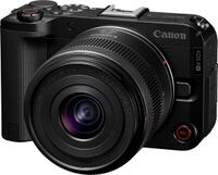 Canon - EOS R50 V 4K Video Mirrorless Camera with RF-S14-30mm F4-6.3 IS STM PZ Lens - Black - Large Front
