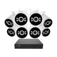 Swann - AdvancedX Series / NVR-8ADVANX / 1TB / 8x NHD-ADVANXB 4K Spotlight Bullet IP Cameras / Po... - Large Front