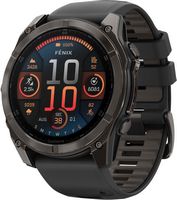 Garmin - fēnix 8 AMOLED Sapphire GPS Smartwatch 51mm Fiber-reinforced polymer - Carbon Gray DLC T... - Large Front