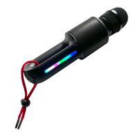 Singing Machine - Portable Karaoke Microphone Speaker with 22 voice changing effects, Move Mic - Large Front