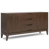 Simpli Home - Harper Sideboard Buffet - Walnut Brown - Large Front