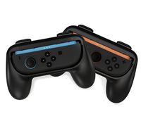 NEXT - Performance Grip 2-Pack for Switch 2 Joy-Con 2 and Switch Joy-Cons - Black - Large Front