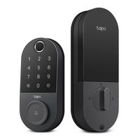 TP-Link - Tapo DL110 Smart Wi-Fi Deadbolt Lock - Lock/Unlock using Keypad, App, or Fingerprint Re... - Large Front