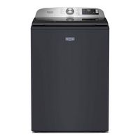 Maytag - 5.2 Cu. Ft. Smart Top Load Washer with Pet Pro - Midnight Steel - Large Front