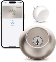 Level - Lock+ Connect Smart Lock Bluetooth/WiFi Replacement Deadbolt with Apple HomeKey/App/Key -... - Large Front