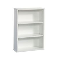 Sauder - 3-Shelf Bookcase - White - Large Front