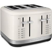 KitchenAid - 4 Slice Programmable Toaster - Porcelain White - Large Front