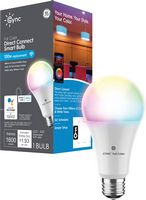 Cync A21 Smart LED Light Bulbs (1 Pack) - Color Changing - Full Color - Large Front