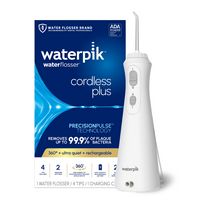 Waterpik - Cordless Plus Water Flosser - White - Large Front