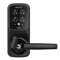 Lockly - Secure Plus Smart Lock Bluetooth Replacement Latch with Touchscreen/Fingerprint Sensor/K... - Large Front