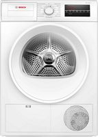 Bosch - 300 Series 4 Cu. Ft. Stackable Electric Dryer with Ventless Condensation Drying - White - Large Front