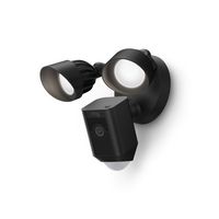 Ring - Floodlight Cam Plus Outdoor Wired 1080p Surveillance Camera - Black - Large Front