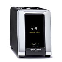 Revolution Cooking - InstaGLO R180 Connect Smart Digital Touchscreen Toaster - Matte black - Large Front