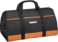 WORX - Large Zippered Tool Tote - Black - Large Front