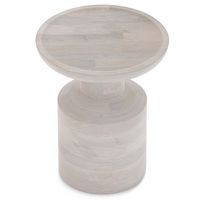 Simpli Home - Haynes Wooden Accent Table - White Wash - Large Front