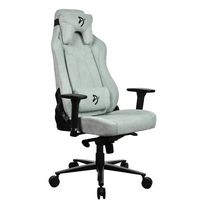 Arozzi - Vernazza Soft Fabric Gaming Chair - Pearl Green - Large Front