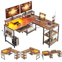Bestier L-Shaped Corner Gaming Desk - 59