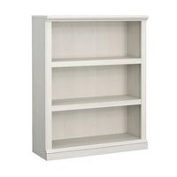 Sauder - 3 Shelf Display Bookcase w/ 2 Adjustable Shelves - Glacier Oak - Large Front