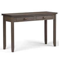 Simpli Home - Artisan Console Sofa Table - Farmhouse Grey - Large Front