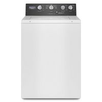 Maytag - 3.5 Cu. Ft. High Efficiency Top Load Washer with Dual Action Agitator - White - Large Front