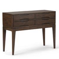 Simpli Home - Harper Hallway Console Table - Walnut Brown - Large Front