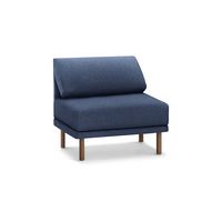 Burrow - Contemporary Range Armchair - Navy Blue - Large Front