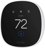 ecobee Smart Thermostat Essential - Programmable Wi-Fi Thermostat - Works with Siri, Alexa, and G... - Large Front