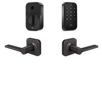 Yale - Assure Lock 2 Touch Keypad with Wi-Fi and Valdosta Lever - Black Suede - Large Front