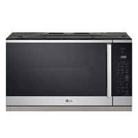LG - 2.1 Cu. Ft. Over The Range Smart Microwave with Sensor Cooking and EasyClean - Printproof St... - Large Front