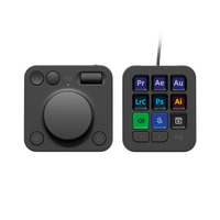 Logitech - MX Creative Console Programmable Keypad with 9 Customizable Keys & Control Dial for Gr... - Large Front