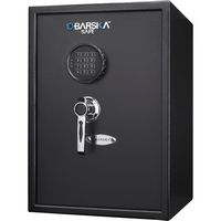 Barska - 1.45 Cu Ft Large Digital Keypad Safe-Solid Steel with 3 Deadbolts, Removable Shelves, An... - Large Front