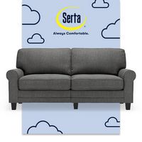 Serta - Copenhagen 3-Seat Fabric Sofa - Gray - Large Front